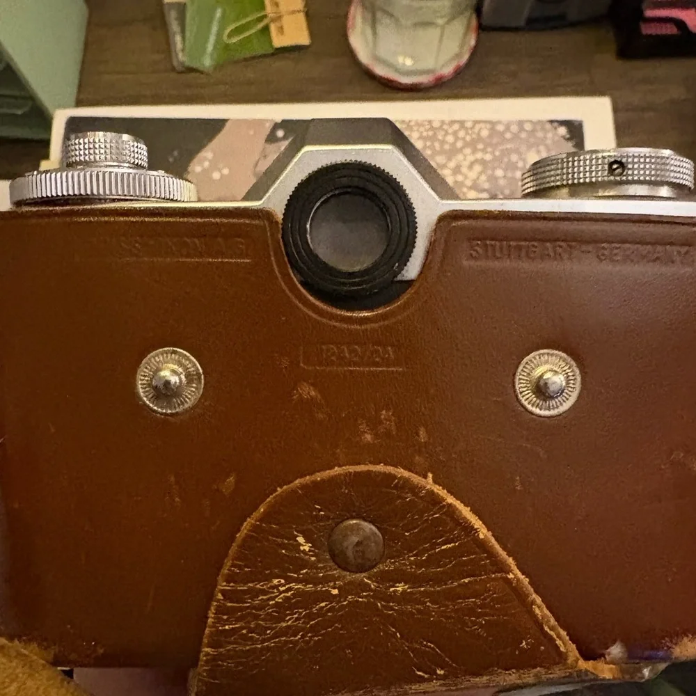 Vintage Ziess Ikon Contaflex Film Camera With Original 1961 Customs Papers